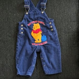 Pooh corduroy overalls